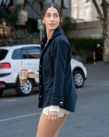 Camisa Fleece On The Go - Expresso