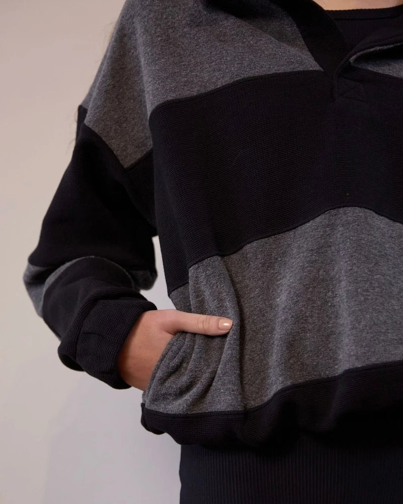 Moletom Striped - Preto