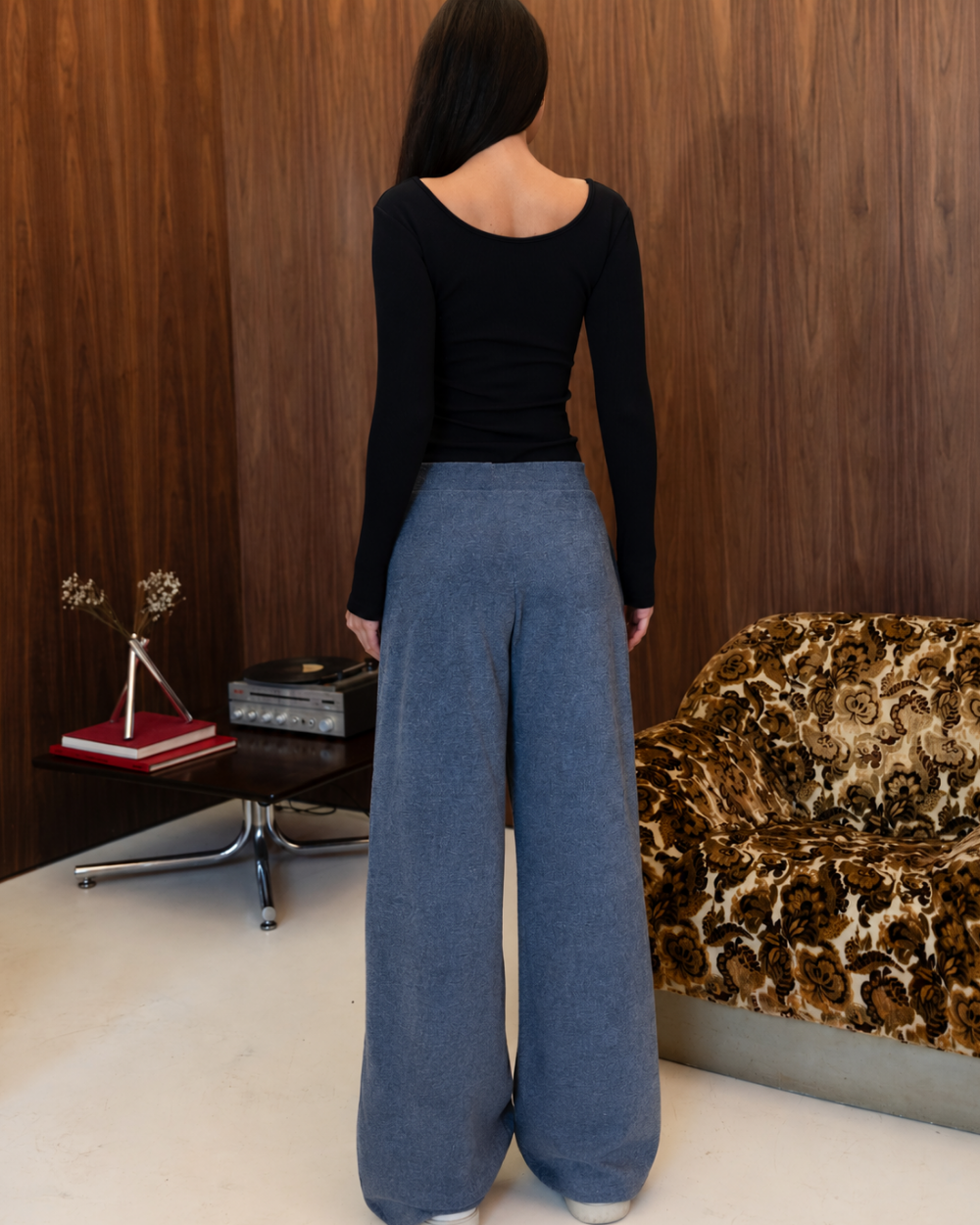 Calça Layered Atoalhada - Sky