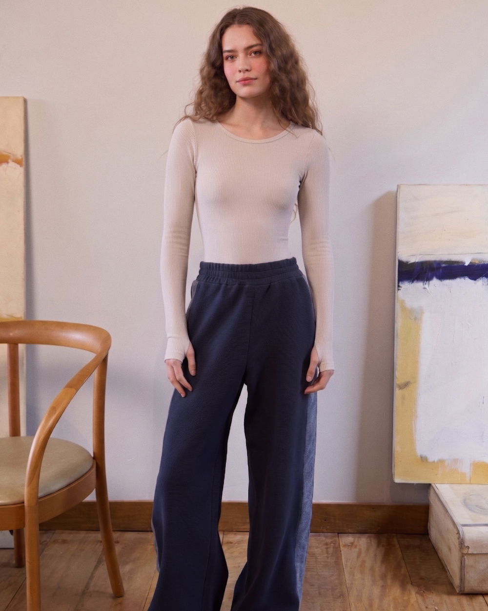 Calça Striped - Marinho