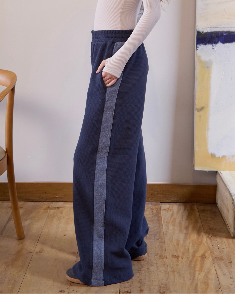 Calça Striped - Marinho