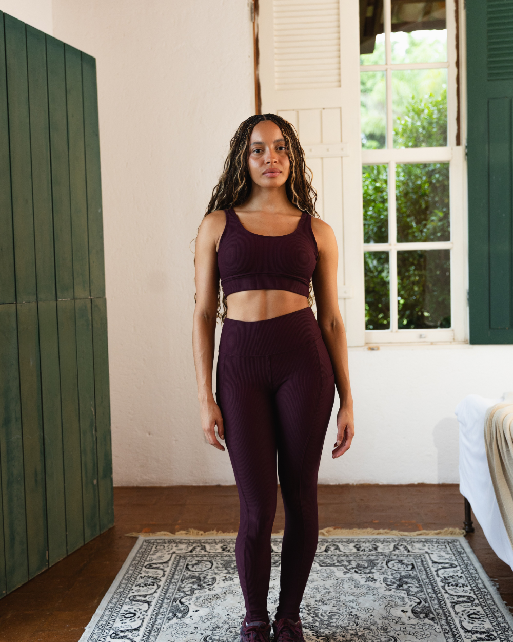 Legging Outdoor com Bolso - Berry