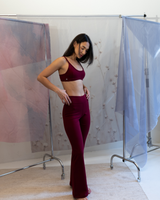 Calça Cotton Flare - Cherry