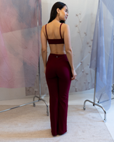 Calça Cotton Flare - Cherry
