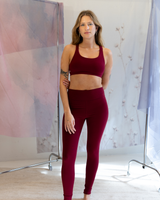 Legging Cotton - Cherry