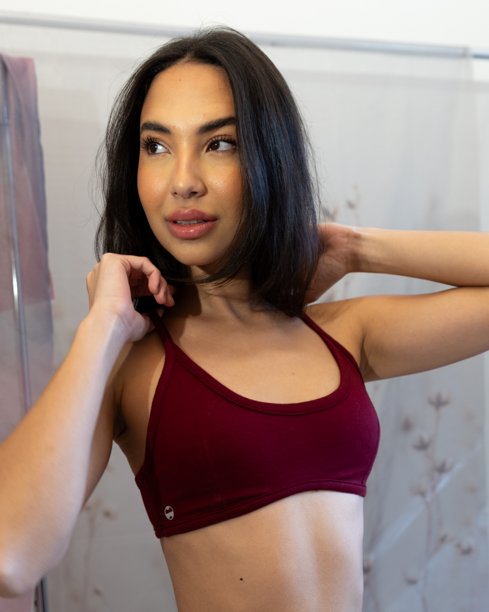 Top Cotton Triangulo - Cherry