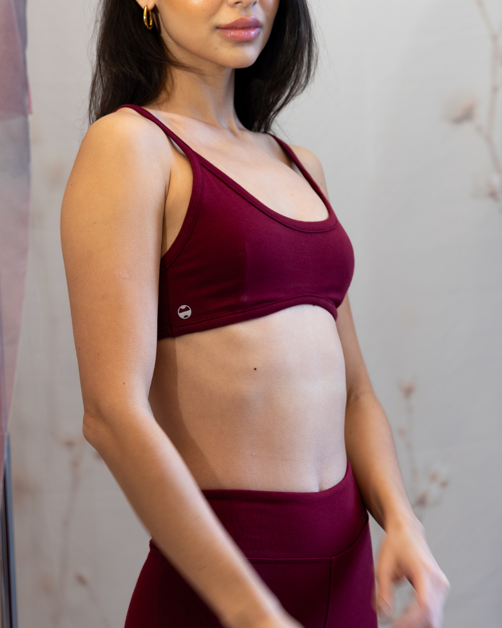 Top Cotton Triangulo - Cherry